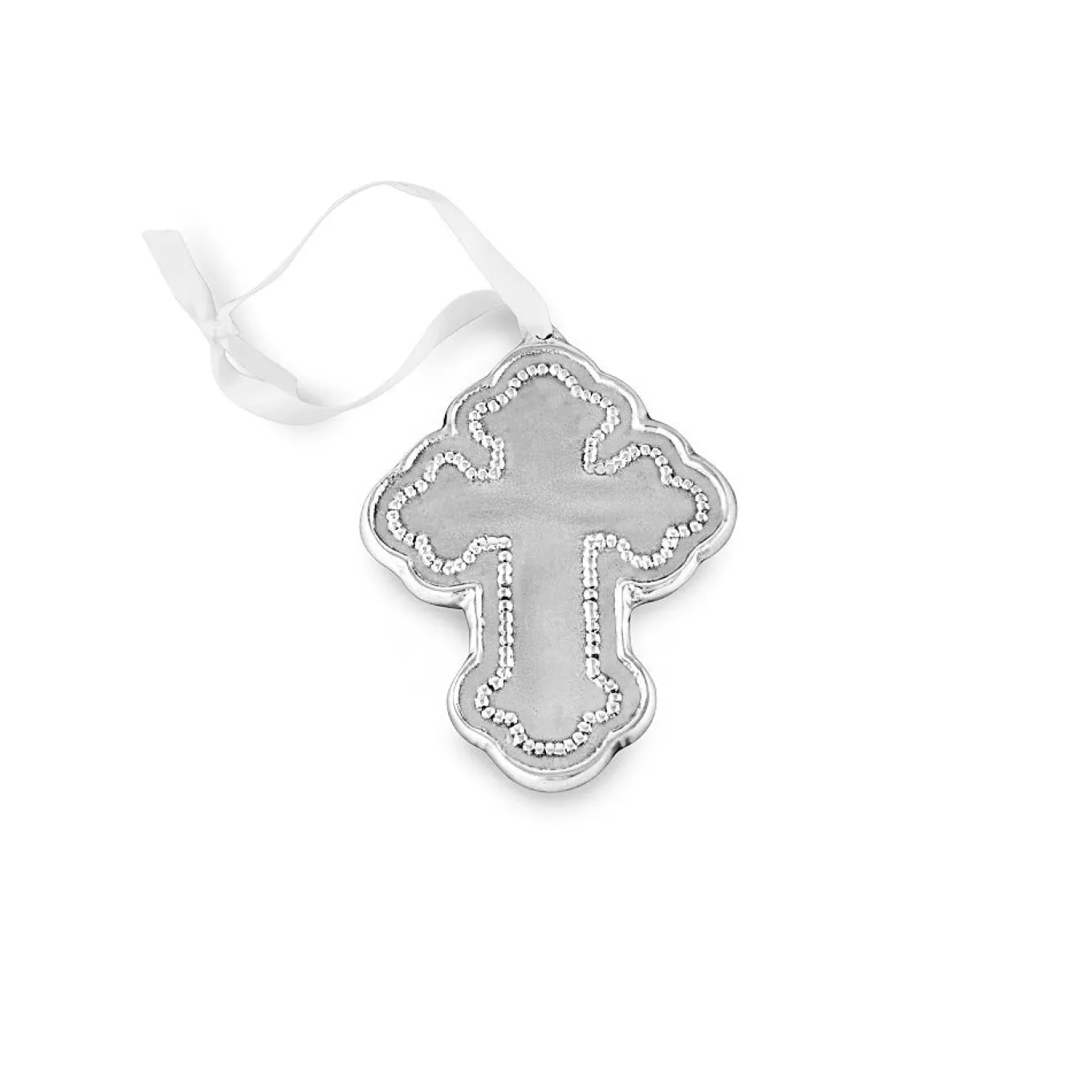 BABY Pearl Cross Ornament