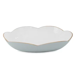 ENCANTO Amelia Extra Large Oval Bowl Slate and White