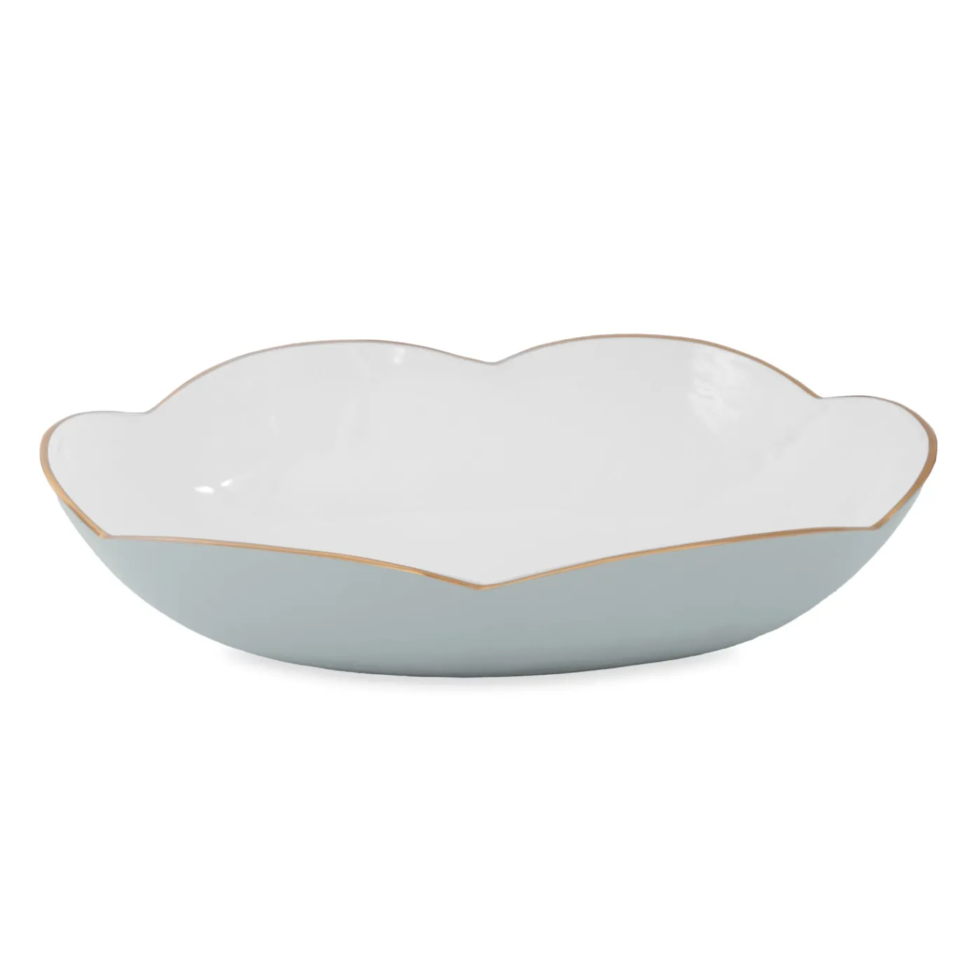ENCANTO Amelia Extra Large Oval Bowl Slate and White
