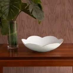 ENCANTO Amelia Medium Bowl Cream and White