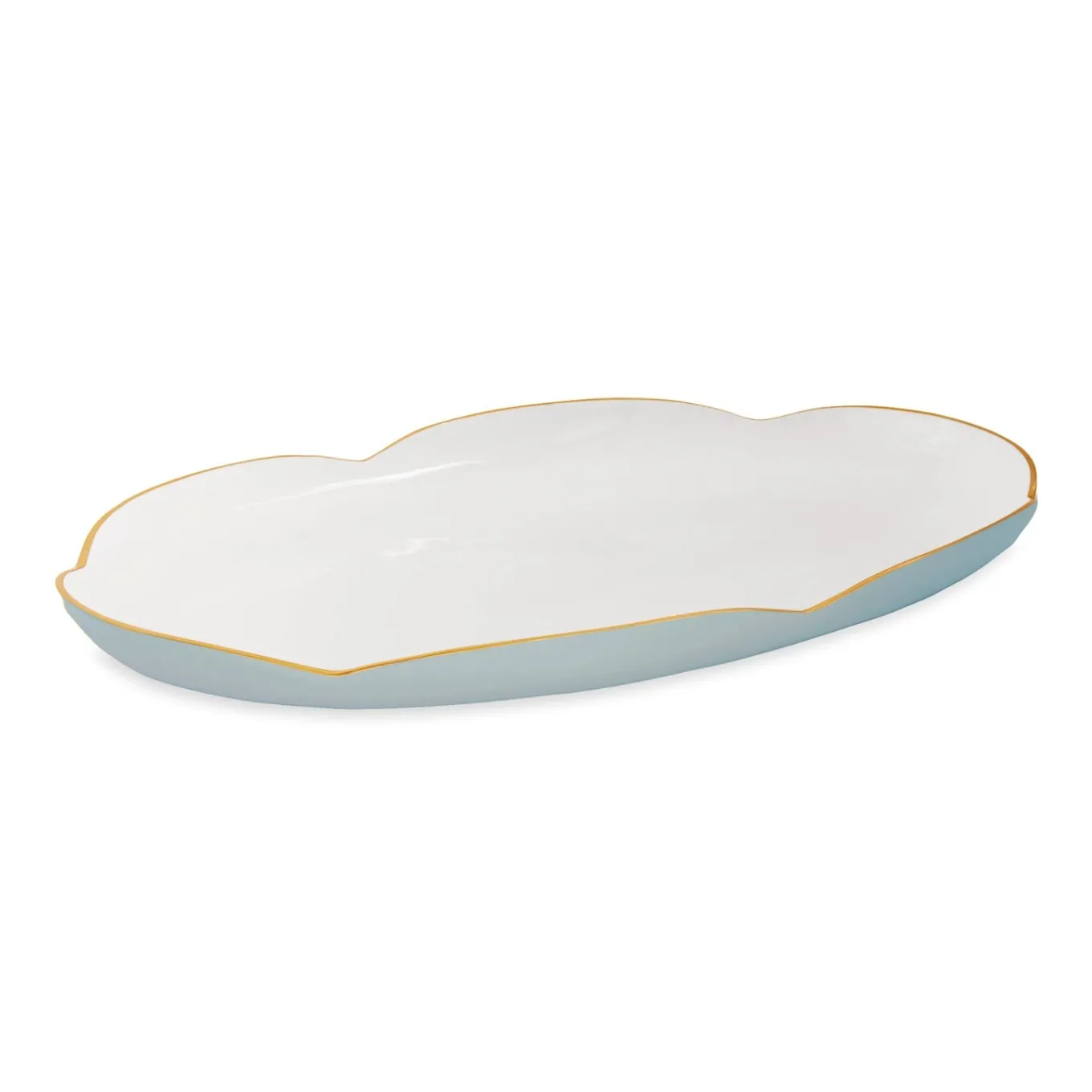 ENCANTO Amelia Oval Tray Slate and White