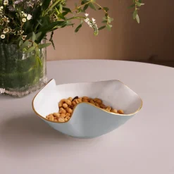 ENCANTO Aries Medium Bowl Slate and White