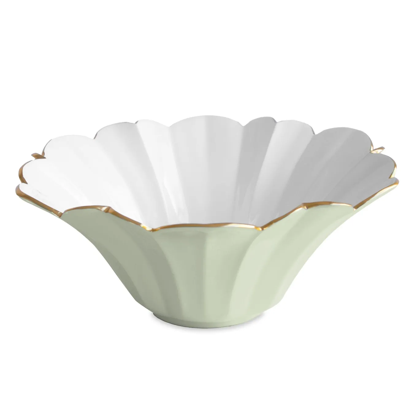 ENCANTO Avril Large Bowl (Pistachio and White)