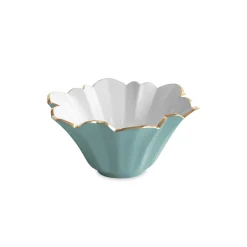 ENCANTO Avril Small Bowl (Turquoise and White)