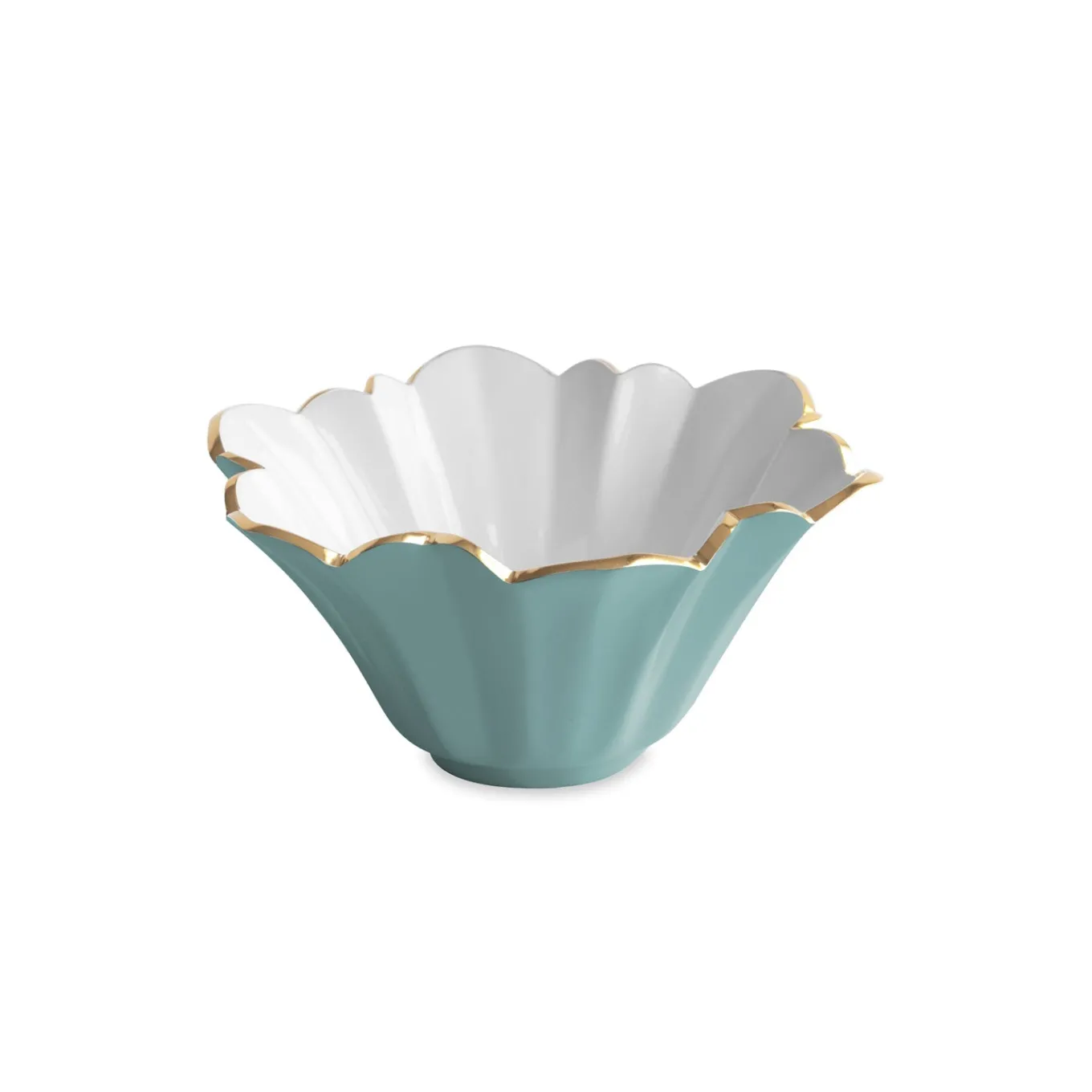 ENCANTO Avril Small Bowl (Turquoise and White)