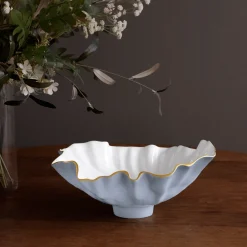 ENCANTO Bloom Medium Bowl (Periwinkle and White)