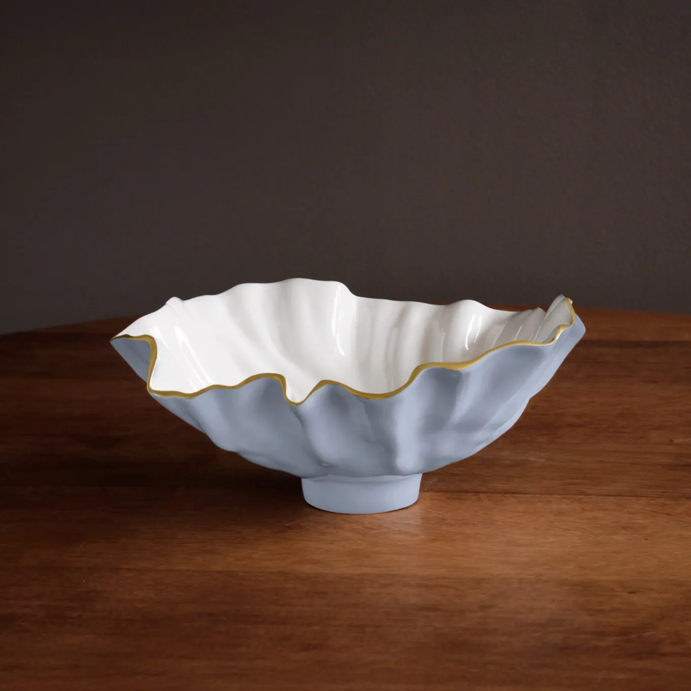 ENCANTO Bloom Medium Bowl (Periwinkle and White)