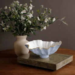 ENCANTO Bloom Medium Bowl (Periwinkle and White)