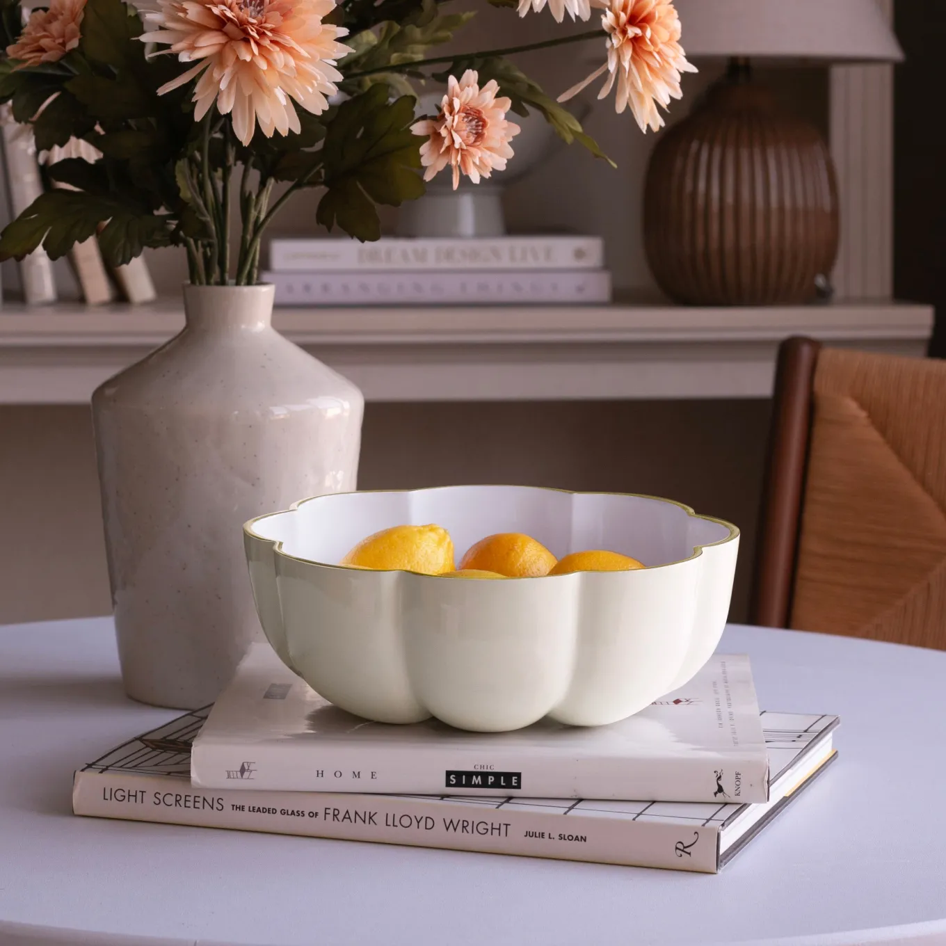 ENCANTO Calabaza Medium Bowl (Cream and White)