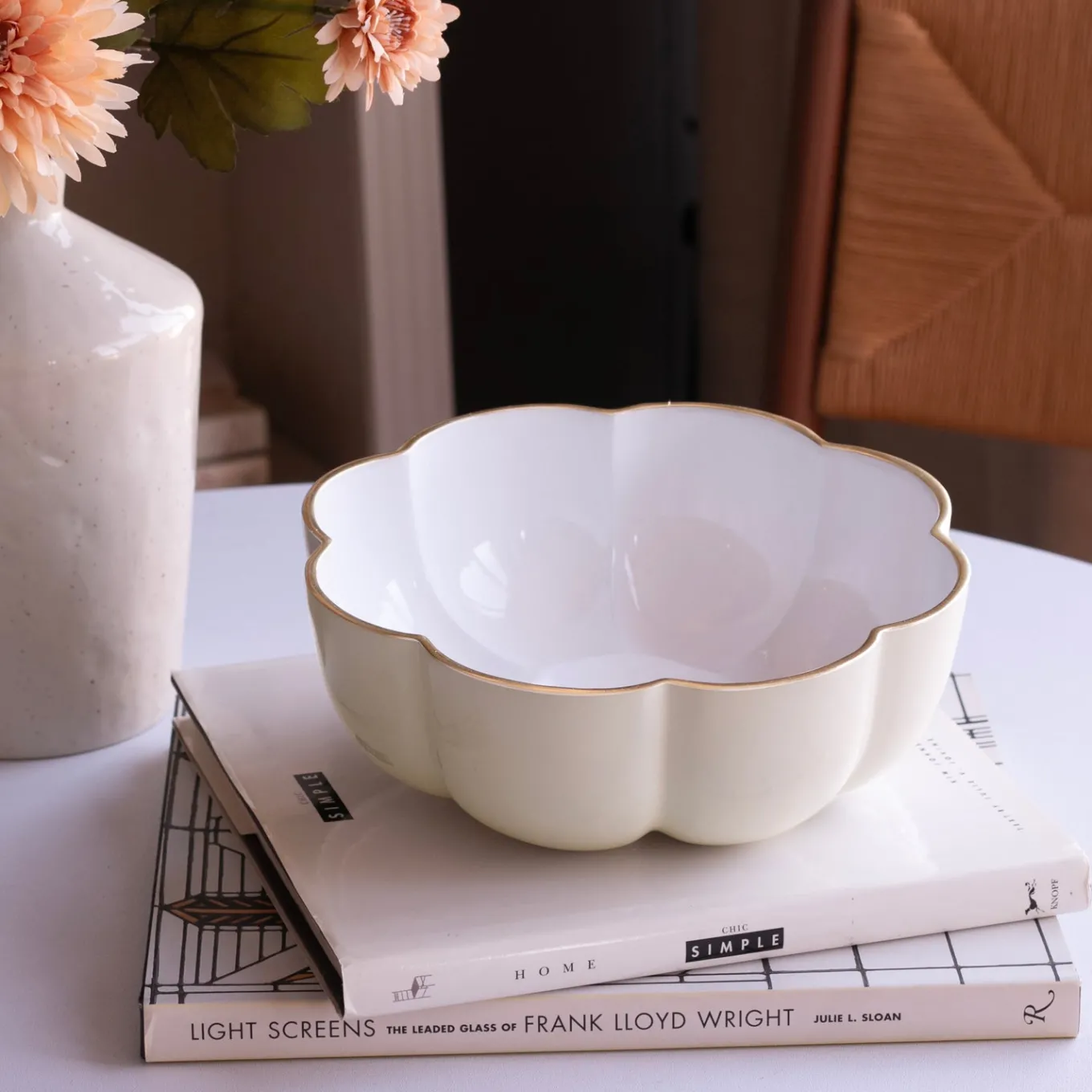 ENCANTO Calabaza Medium Bowl (Cream and White)