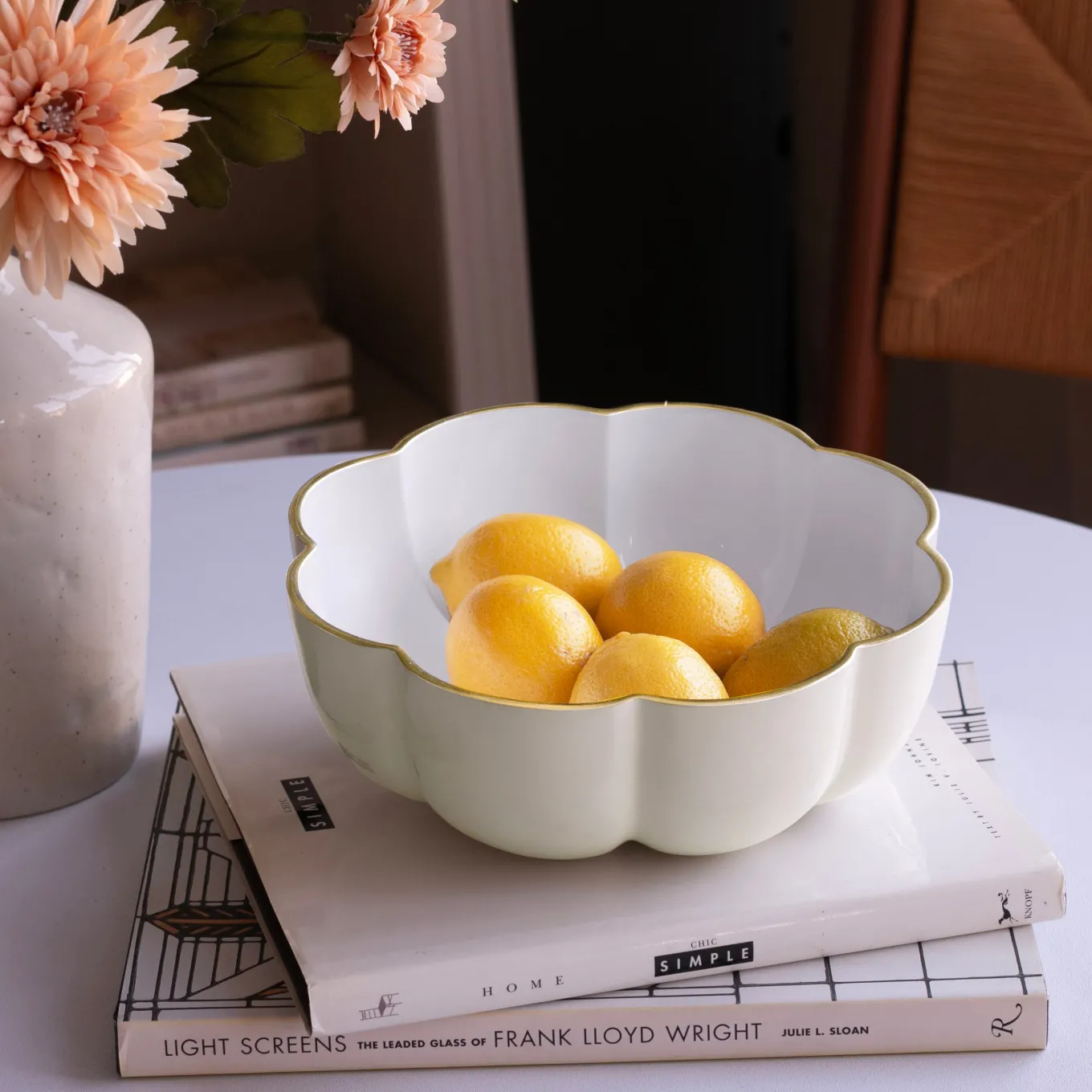 ENCANTO Calabaza Medium Bowl (Cream and White)