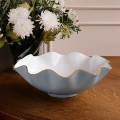 ENCANTO Carola Extra Large Bowl Slate & White