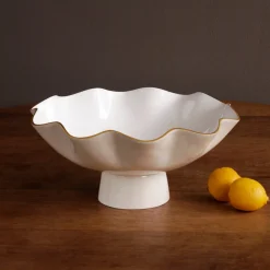 ENCANTO Carola Large Pedestal (Cream and White)