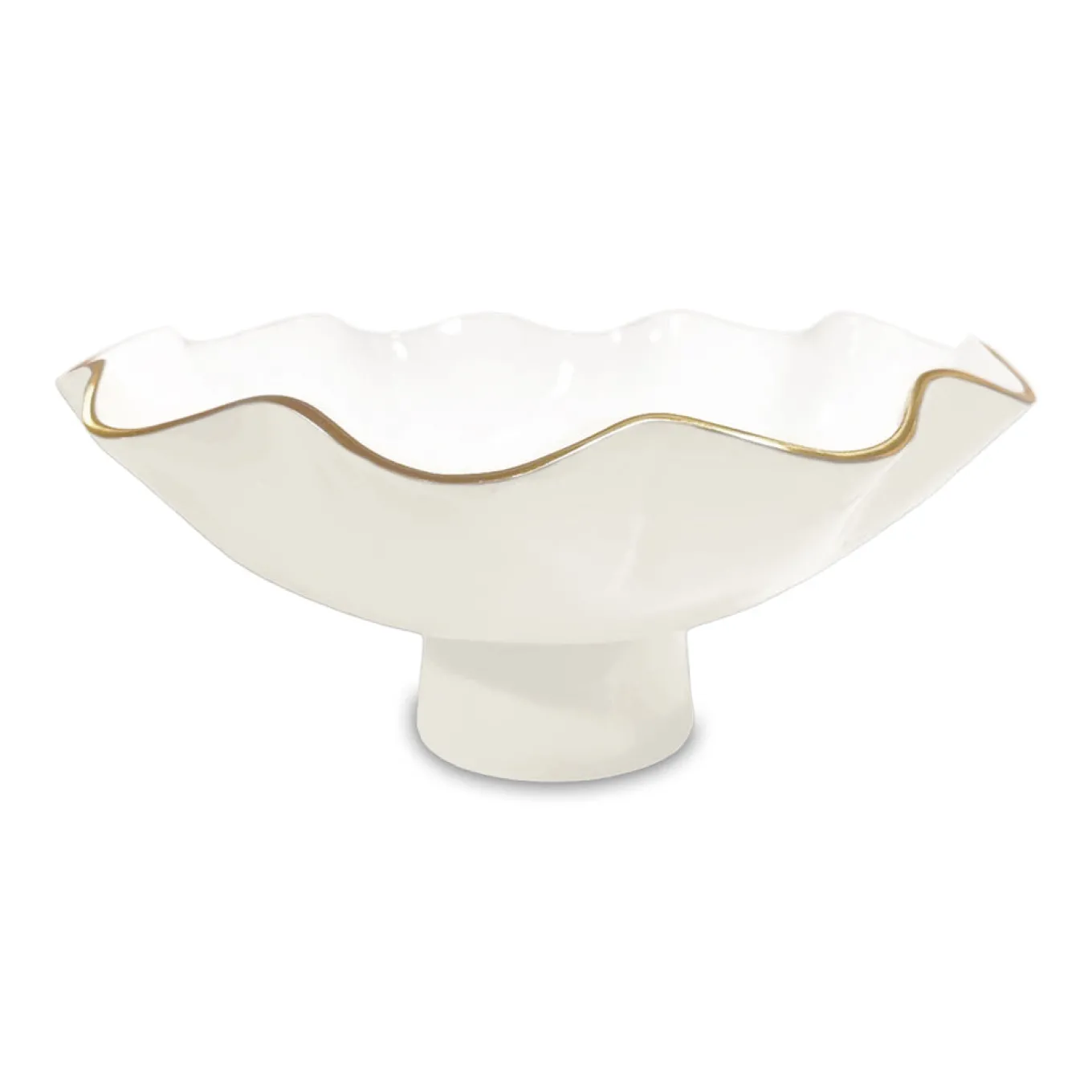 ENCANTO Carola Large Pedestal (Cream and White)