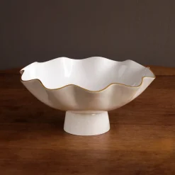 ENCANTO Carola Large Pedestal (Cream and White)