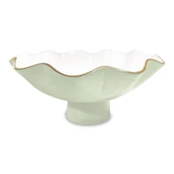 ENCANTO Carola Large Pedestal (Pistachio and White)