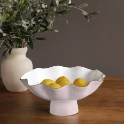 ENCANTO Carola Large Pedestal (Camellia and White)