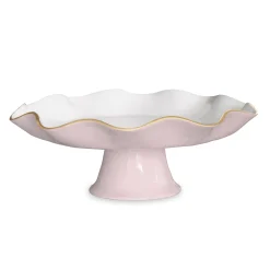 ENCANTO Carola Pedestal Cake Plate (Camellia and White)