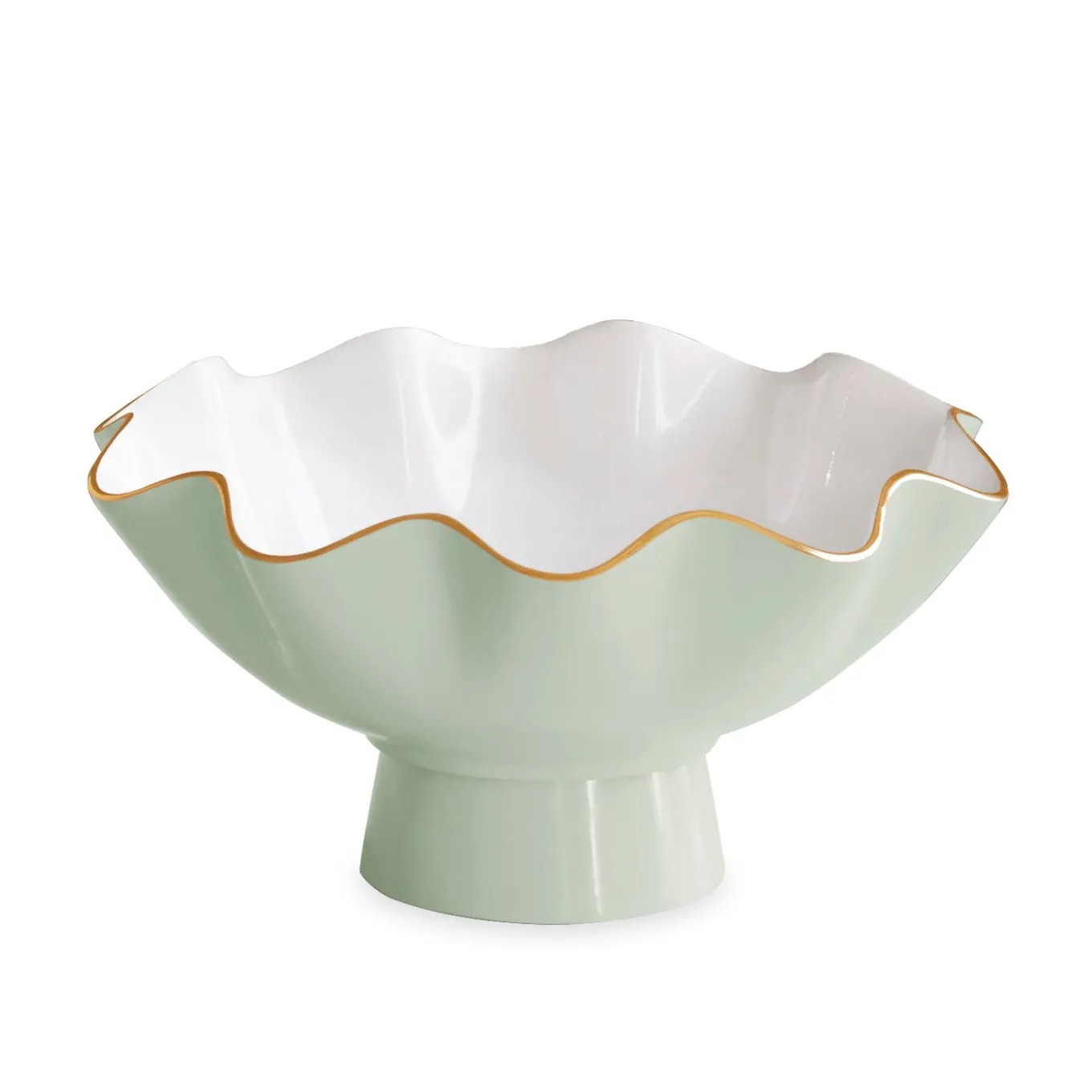 ENCANTO Carola Small Pedestal (Pistachio and White)