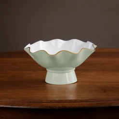 ENCANTO Carola Small Pedestal (Pistachio and White)