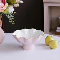 ENCANTO Carola Small Pedestal (Camellia and White)