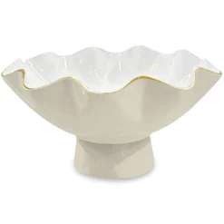 ENCANTO Carola Small Pedestal (Dove and White)
