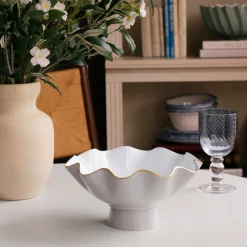 ENCANTO Carola Small Pedestal (Dove and White)