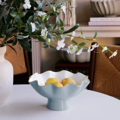 ENCANTO Carola Small Pedestal (Slate and White)