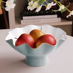 ENCANTO Carola Small Pedestal (Slate and White)