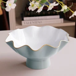 ENCANTO Carola Small Pedestal (Slate and White)