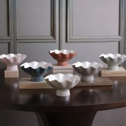 ENCANTO Carola Small Pedestal (Slate and White)