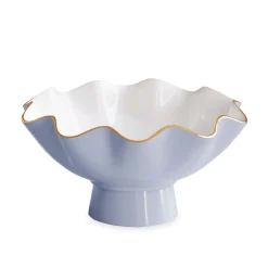 ENCANTO Carola Small Pedestal (Periwinkle and White)