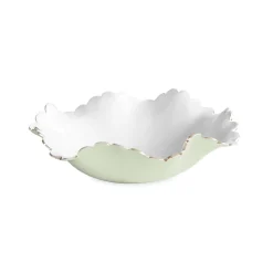 ENCANTO Colette Medium Bowl (Pistachio and White)