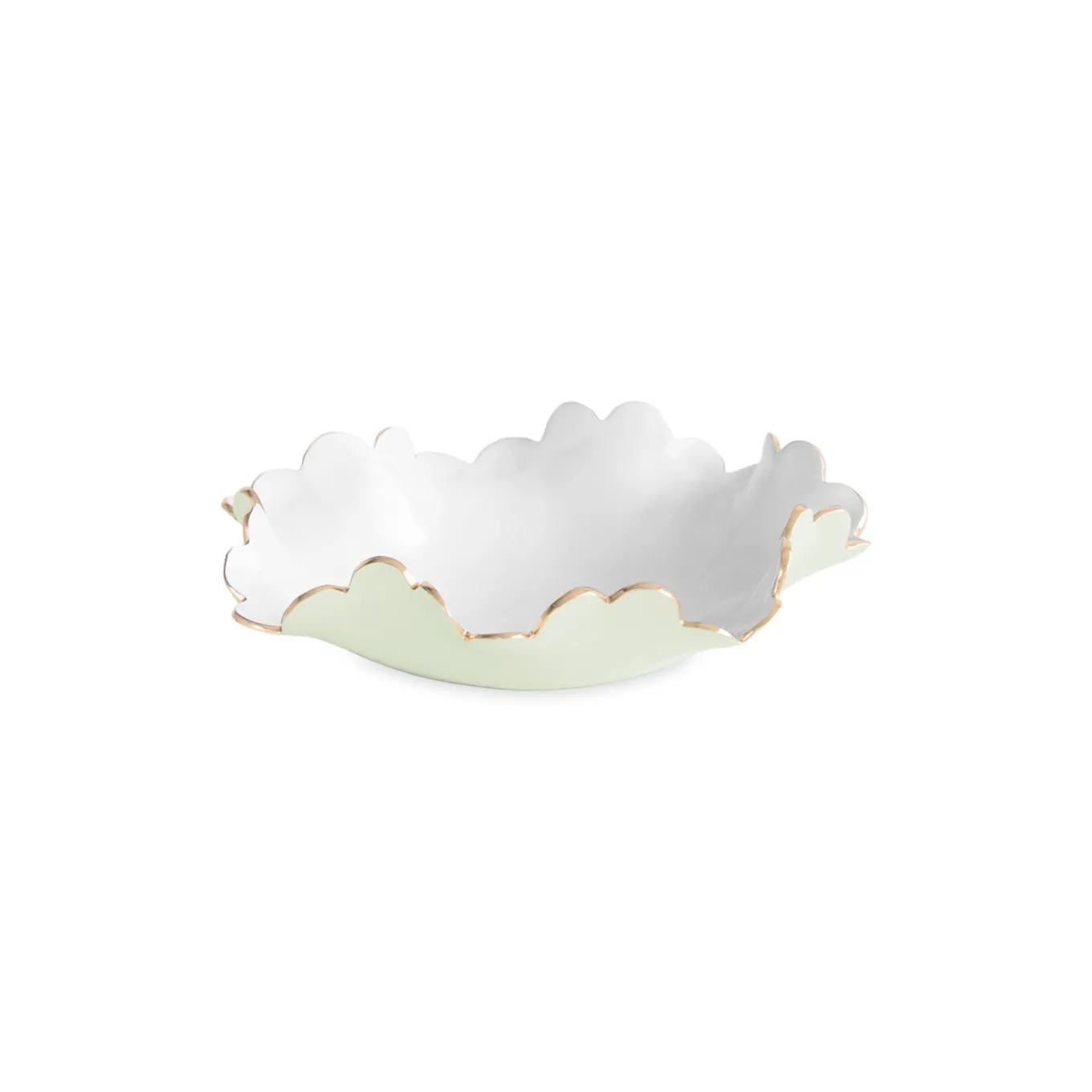 ENCANTO Colette Small Bowl (Pistachio and White)