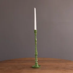 ENCANTO Crosby Medium Candlestick Holder (Leaf Green)
