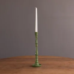 ENCANTO Crosby Small Candlestick Holder (Leaf Green)