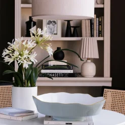 ENCANTO Dakota Large Bowl (Slate and White)