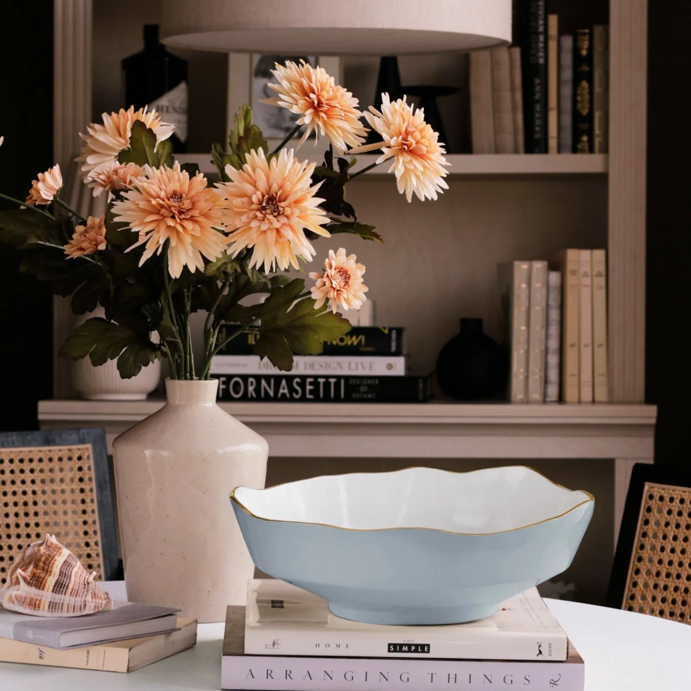 ENCANTO Dakota Medium Bowl (Slate and White)