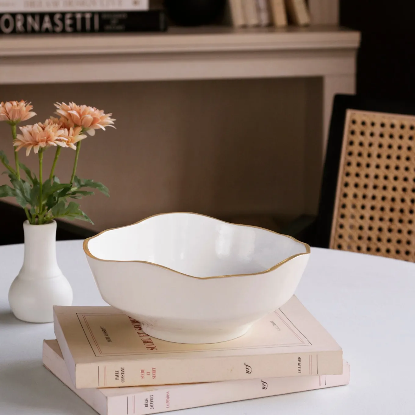 ENCANTO Dakota Small Bowl (Cream and White)