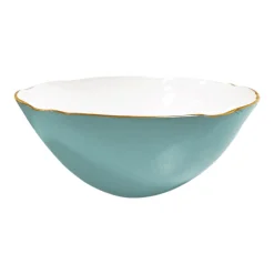 ENCANTO Demeter Large Bowl (Turquoise and White)