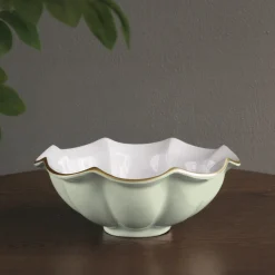 ENCANTO Devon Medium Bowl (Pistachio and White)