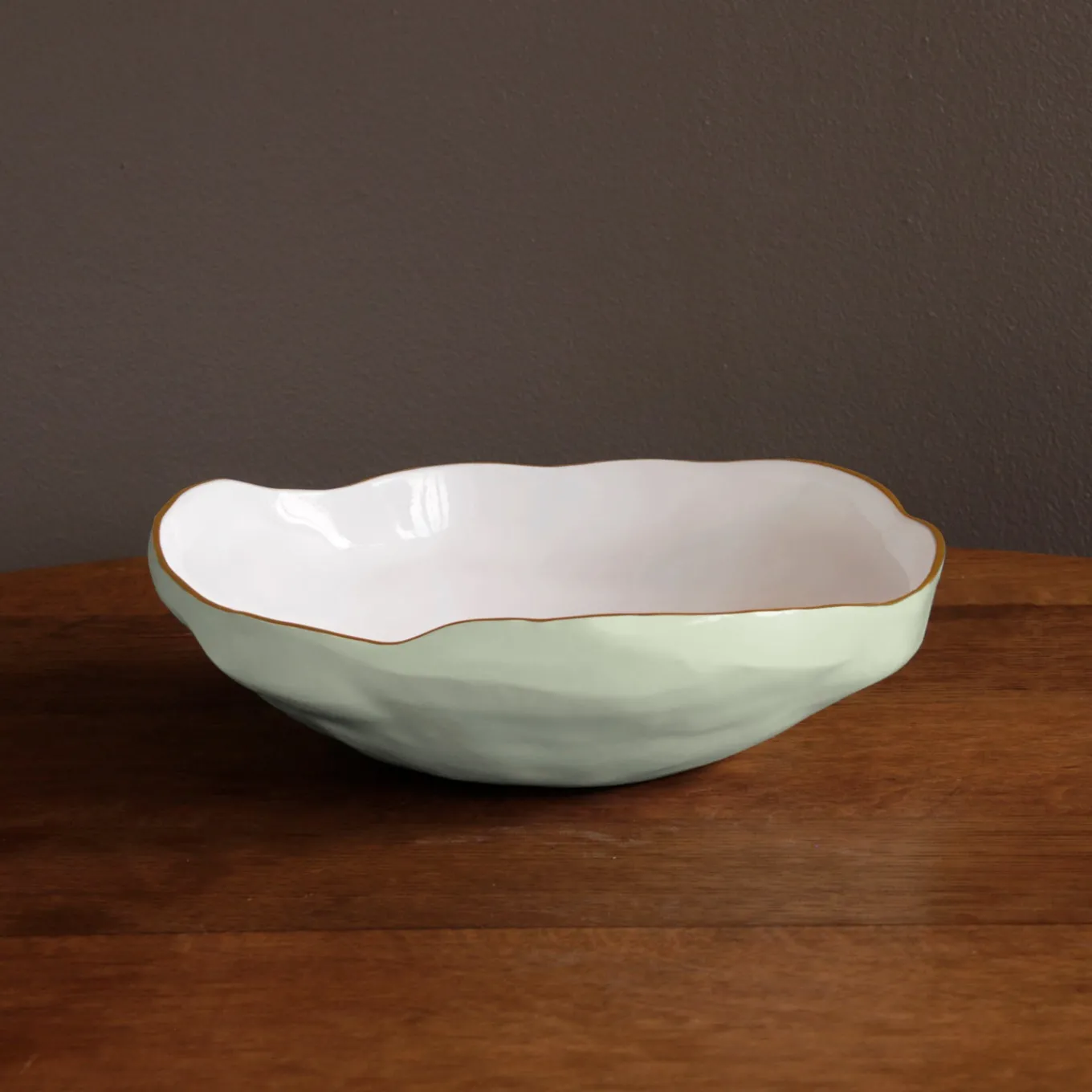 ENCANTO Nuevo Large Bowl (Pistachio and White)