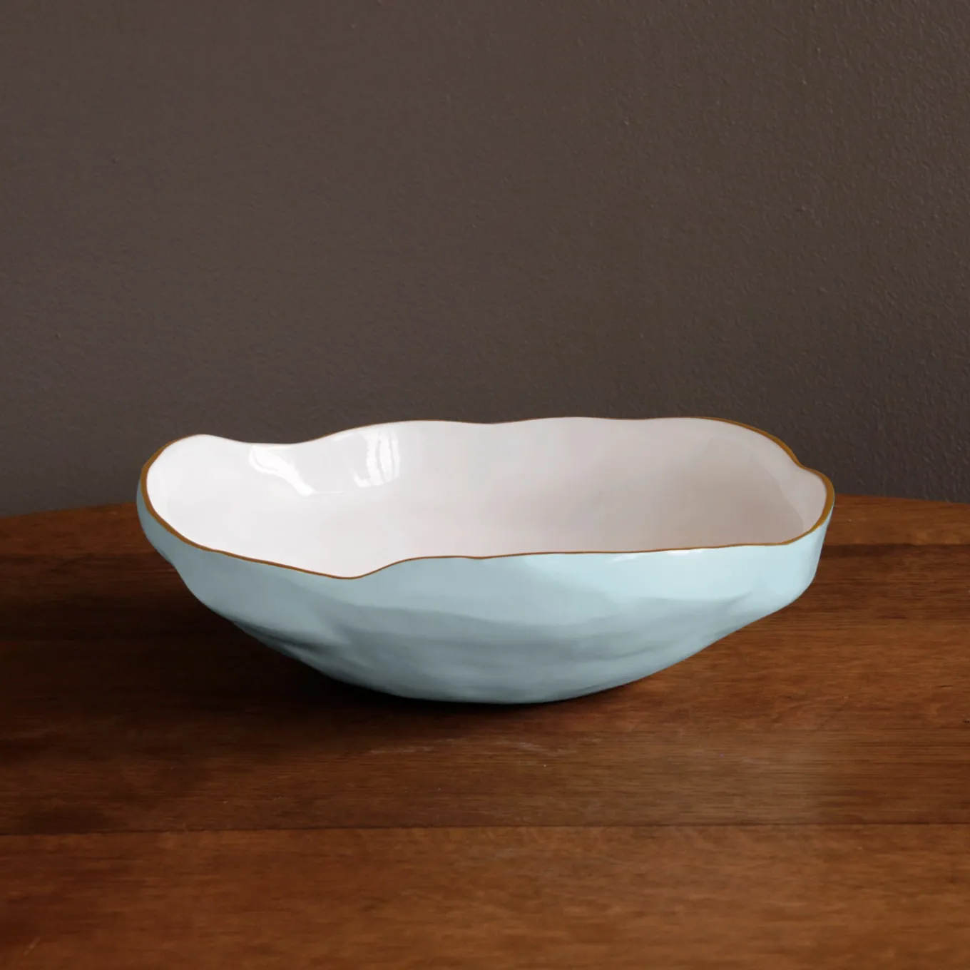 ENCANTO Nuevo Large Bowl (Sky Blue and White)
