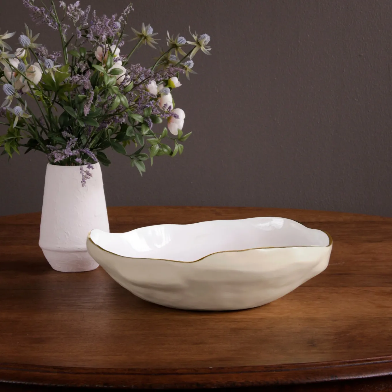 ENCANTO Nuevo Large Bowl (Cream and White)