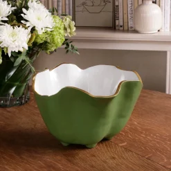 ENCANTO Onyx Ice Bucket Leaf Green and White