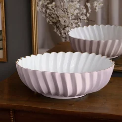ENCANTO Orlando Large Bowl (Camellia and White)