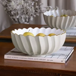 ENCANTO Orlando Medium Bowl (Cream and White)