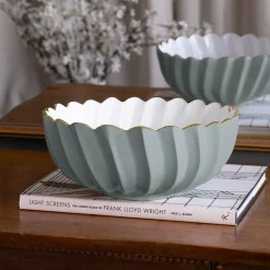 ENCANTO Orlando Medium Bowl (Slate and White)