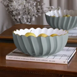 ENCANTO Orlando Medium Bowl (Slate and White)