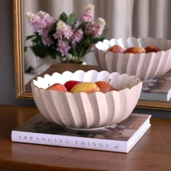 ENCANTO Orlando Medium Bowl (Camellia and White)
